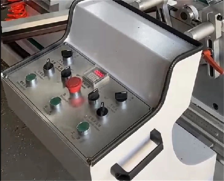 digital display double head cutting machine panel